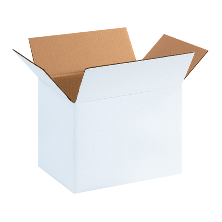 11 <span class='fraction'>1/4</span> x 8 <span class='fraction'>3/4</span> x 12" White Corrugated Boxes