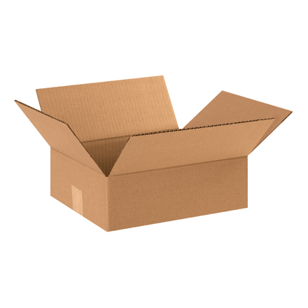 12 x 10 x 4" Flat Corrugated Boxes