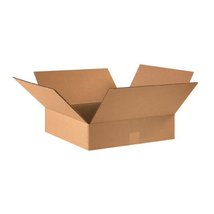 16 x 16 x 4" Flat Corrugated Boxes