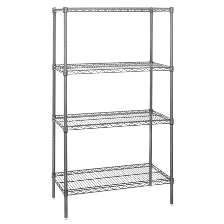 36 x 24 x 54" - 4 Shelf Wire Shelving Starter Unit