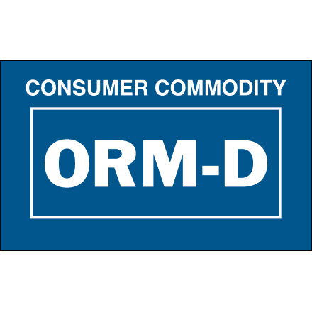 1 <span class='fraction'>3/8</span> x 2 <span class='fraction'>1/4</span>" - "Consumer Commodity ORM-D" Labels