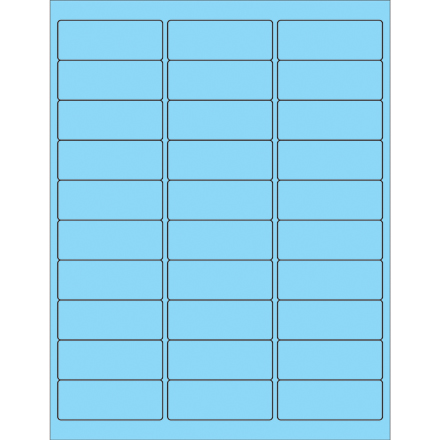 Fluorescent Rectangle Laser Labels