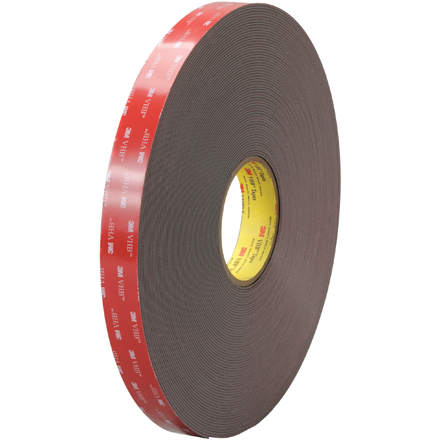 1" x 5 yds. Black 3M<span class='tm'>™</span> 4947F VHB<span class='tm'>™</span> Tape